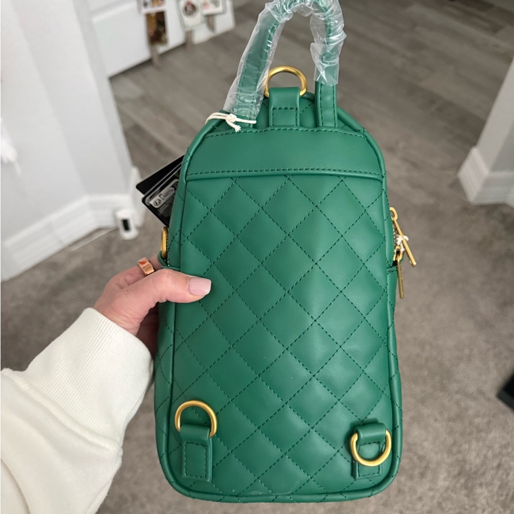 Loungefly Green Quilted Backpack - image 3